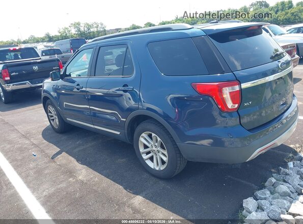 1FM5K7D83HGE01873 2017 FORD EXPLORER Navy Rear left