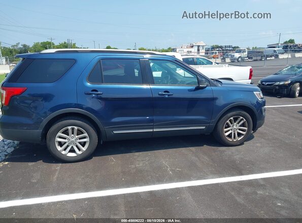 1FM5K7D83HGE01873 2017 FORD EXPLORER Navy Rear interior view
