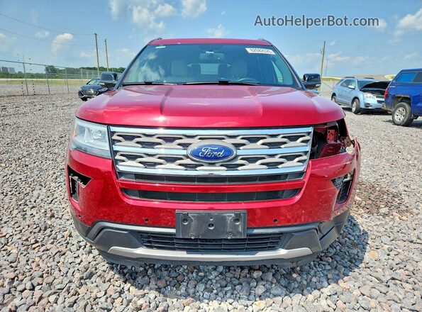 1FM5K7D83JGB97100 2018 FORD EXPLORER Red Widok z przodu