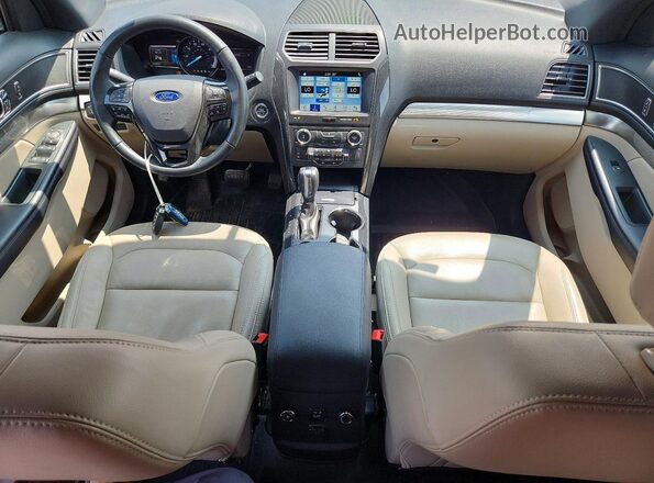 1FM5K7D83JGB97100 2018 FORD EXPLORER Red Widok deski rozdzielczej