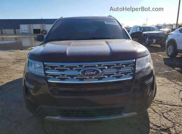 1FM5K7D83JGC48188 2018 FORD EXPLORER Maroon Vista frontal