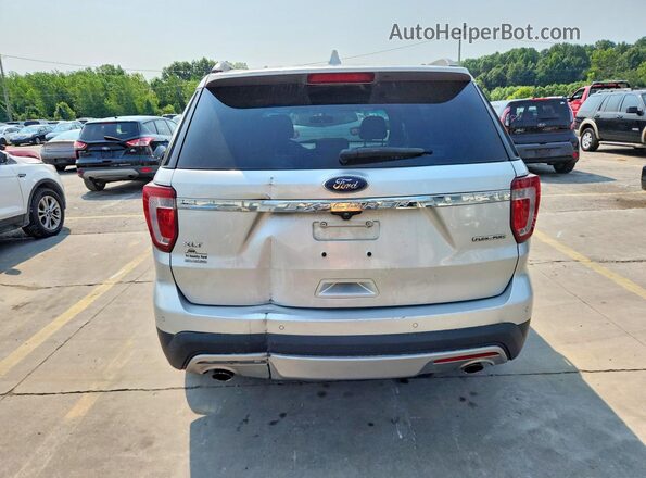 1FM5K7D84GGD09802 2016 FORD EXPLORER Silver უკანა ხედი