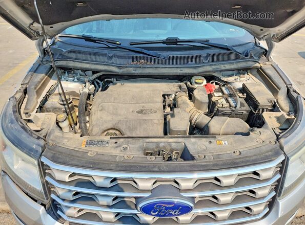 1FM5K7D84GGD09802 2016 FORD EXPLORER Silver ძრავის განყოფილების ხედი