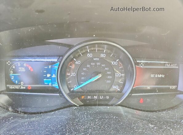 1FM5K7D84HGC46718 2017 FORD EXPLORER Red Vista del cuadro de instrumentos