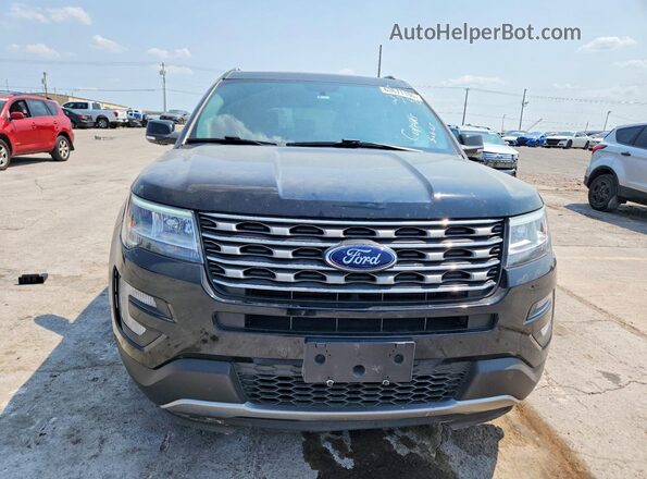 1FM5K7D84HGD02768 2017 FORD EXPLORER Black Vista frontal