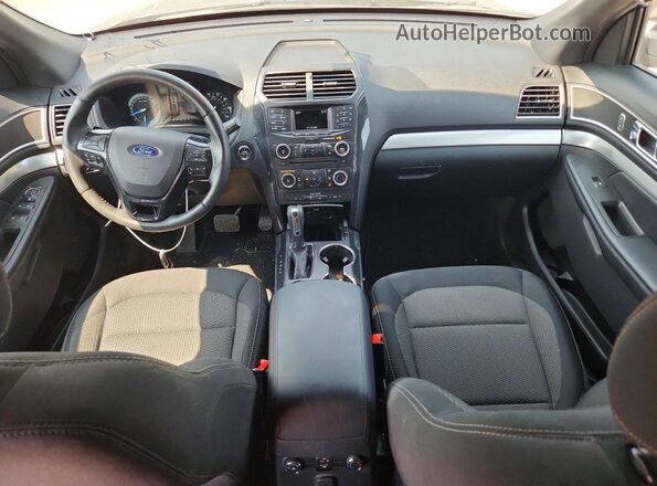 1FM5K7D84HGD02768 2017 FORD EXPLORER Black Vista del salpicadero