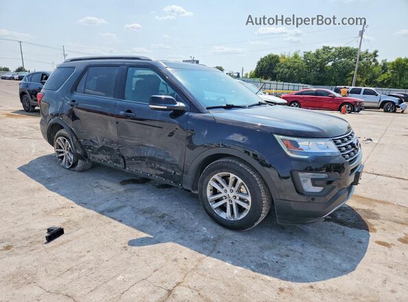 1FM5K7D84HGD02768 2017 FORD EXPLORER Black Delantero derecho
