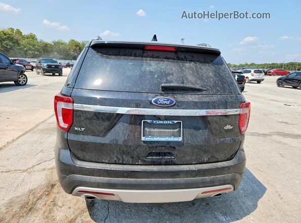 1FM5K7D84HGD02768 2017 FORD EXPLORER Black Vista trasera