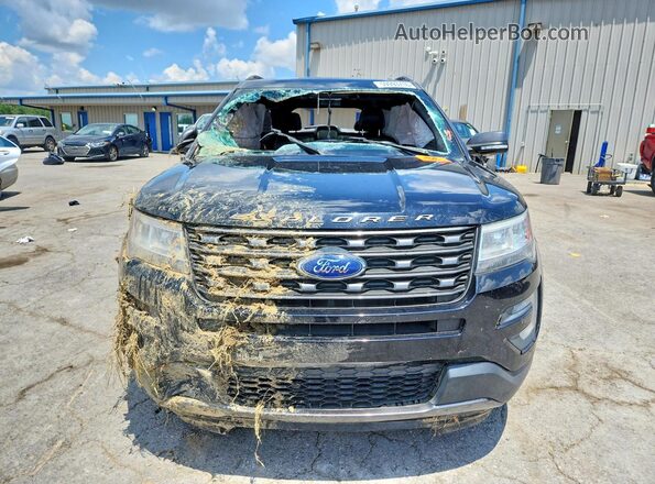 1FM5K7D84HGD39089 2017 FORD EXPLORER Black Դիմացի տեսք