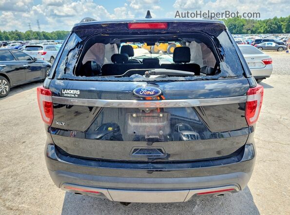 1FM5K7D84HGD39089 2017 FORD EXPLORER Black Հետևի տեսք