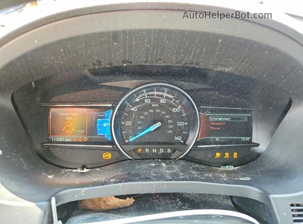 1FM5K7D84HGD39089 2017 FORD EXPLORER Black Սարքավորումների վահանակի տեսք