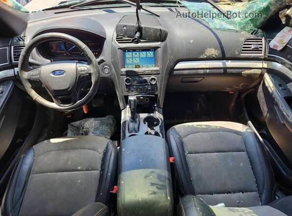 1FM5K7D84HGD39089 2017 FORD EXPLORER Black Առջևի վահանակի տեսք
