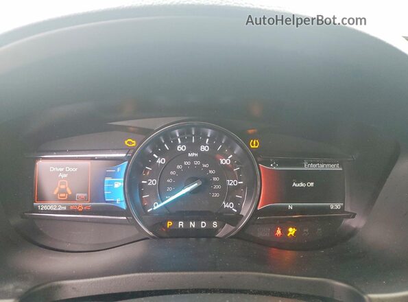 1FM5K7D84HGD77275 2017 FORD EXPLORER Silver Вид щитка приладів