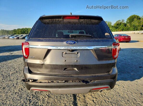 1FM5K7D84HGD96599 2017 FORD EXPLORER Gray უკანა ხედი