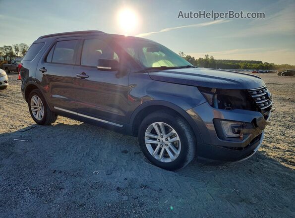 1FM5K7D84HGD96599 2017 FORD EXPLORER Gray წინა მარჯვენა