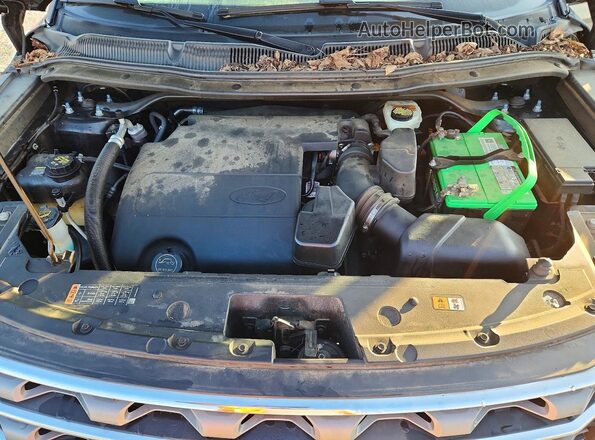 1FM5K7D84HGD96599 2017 FORD EXPLORER Gray ძრავის განყოფილების ხედი