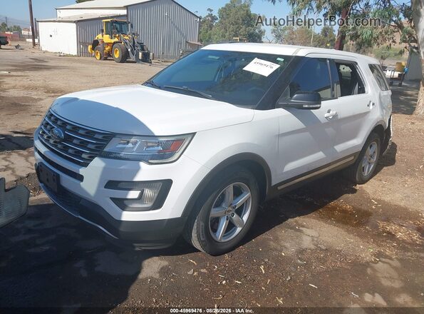 1FM5K7D84HGE24577 2017 FORD EXPLORER White Vista tres cuartos delantera izquierda