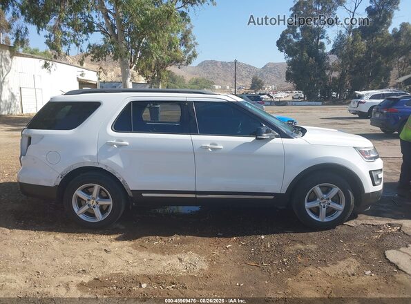 1FM5K7D84HGE24577 2017 FORD EXPLORER White Vista interior trasera