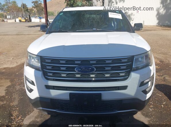 1FM5K7D84HGE24577 2017 FORD EXPLORER White Vista del cuadro de instrumentos