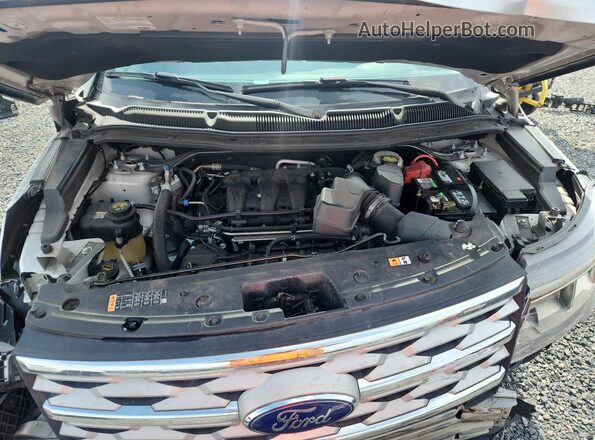 1FM5K7D84JGC63993 2018 FORD EXPLORER Серебряный Вид подкапотного пространства