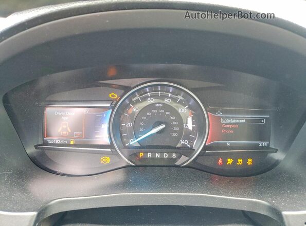 1FM5K7D84KGA08262 2019 FORD EXPLORER White ხელსაწყოთა პანელის ხედი
