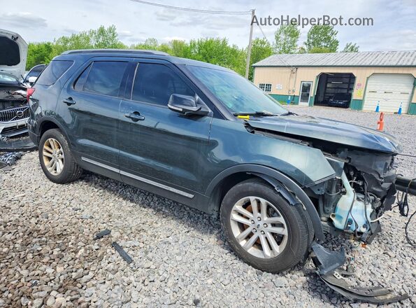1FM5K7D85GGC70752 2016 FORD EXPLORER Зеленый Передняя правая четверть