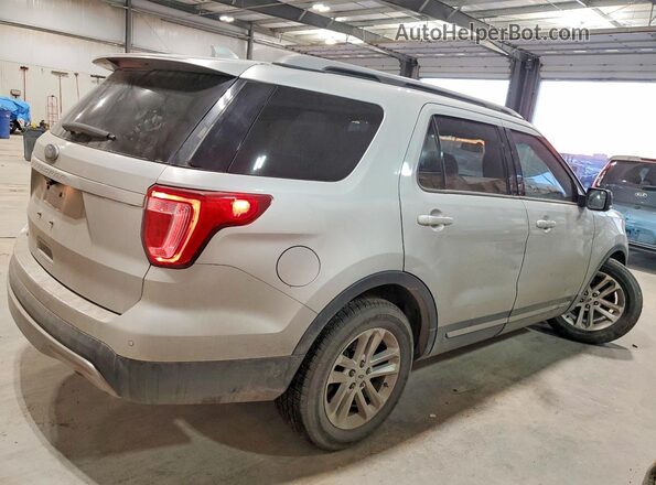 1FM5K7D85HGA41599 2017 FORD EXPLORER Silver Rear right