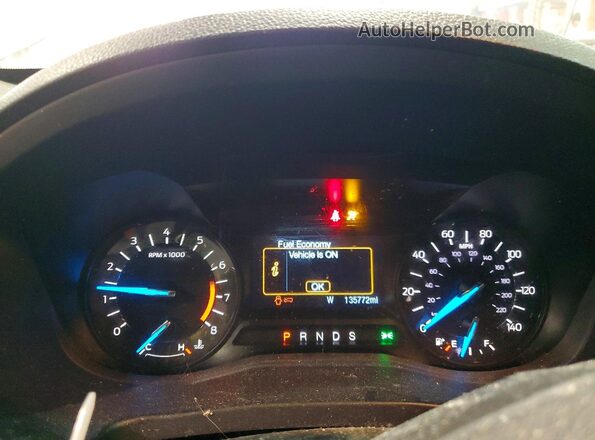 1FM5K7D85HGA41599 2017 FORD EXPLORER Silver Instrument cluster view