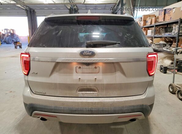 1FM5K7D85HGA41599 2017 FORD EXPLORER Silver Rear view