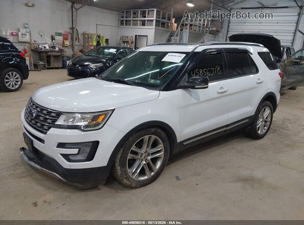 1FM5K7D85HGC65214 2017 FORD EXPLORER White Передня ліва чверть