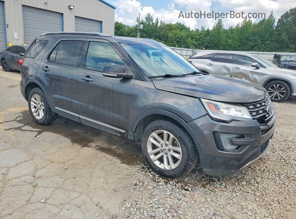 1FM5K7D85HGE33269 2017 FORD EXPLORER Gray Przód prawy