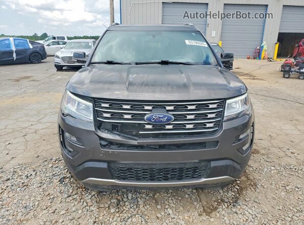 1FM5K7D85HGE33269 2017 FORD EXPLORER Gray Widok z przodu