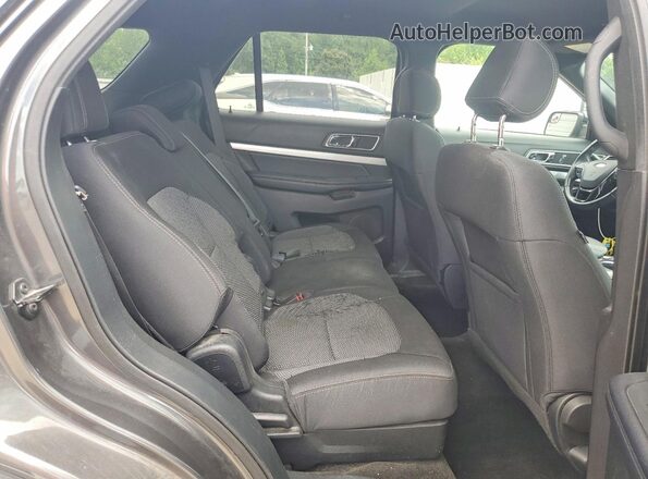 1FM5K7D85HGE33269 2017 FORD EXPLORER Gray Widok wnętrza z tyłu