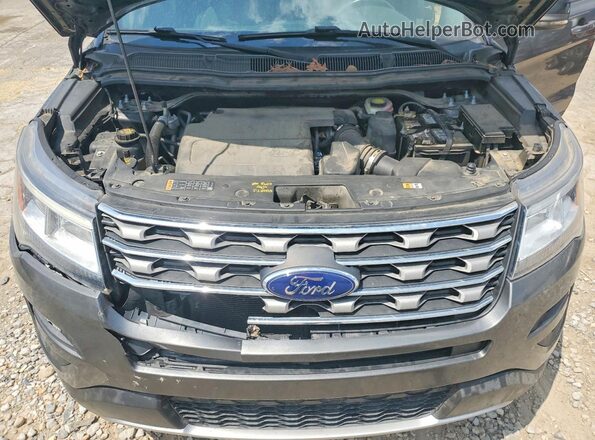 1FM5K7D85HGE33269 2017 FORD EXPLORER Gray Widok komory silnika