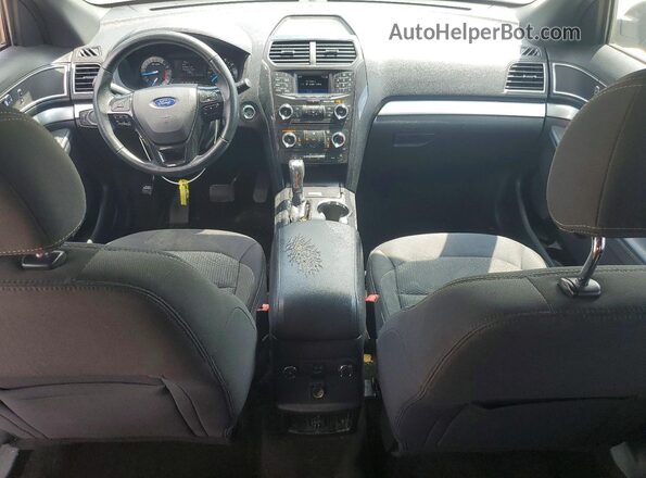 1FM5K7D85HGE33269 2017 FORD EXPLORER Gray Widok deski rozdzielczej