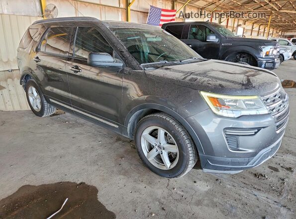1FM5K7D85JGA19754 2018 FORD EXPLORER Gray Передня права чверть
