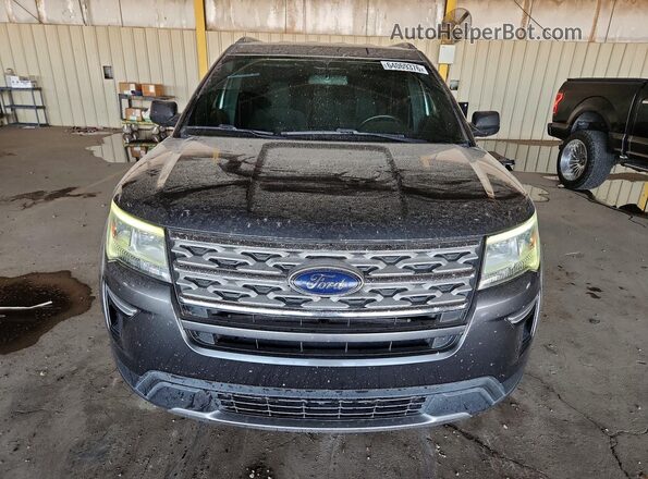 1FM5K7D85JGA19754 2018 FORD EXPLORER Gray Вид спереду