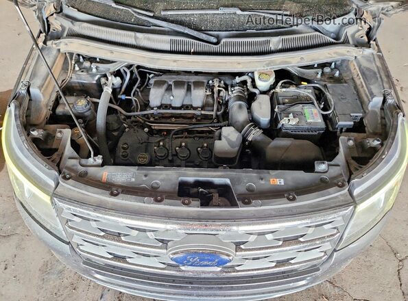 1FM5K7D85JGA19754 2018 FORD EXPLORER Gray Вид наклейки з VIN-кодом