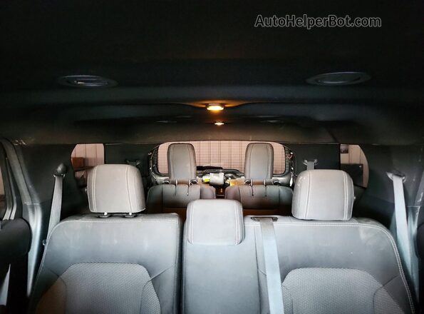 1FM5K7D85JGA19754 2018 FORD EXPLORER Gray Вид задньої частини салону