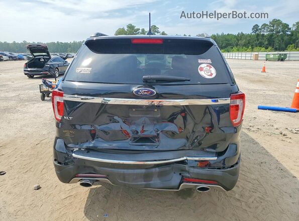 1FM5K7D85JGA30124 2018 FORD EXPLORER Black Vista trasera