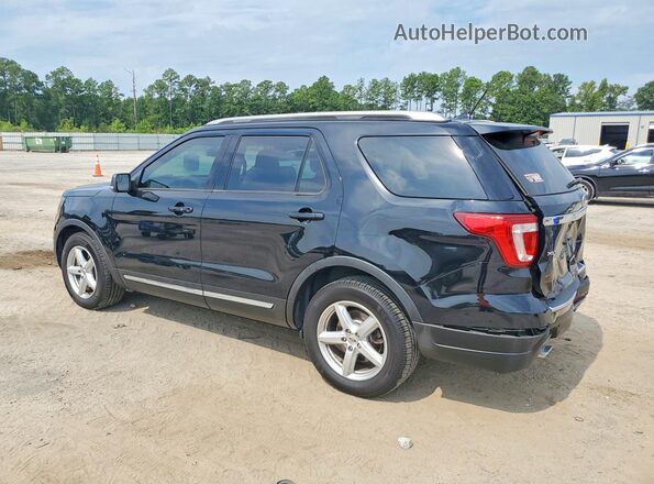 1FM5K7D85JGA30124 2018 FORD EXPLORER Black Trasero izquierdo