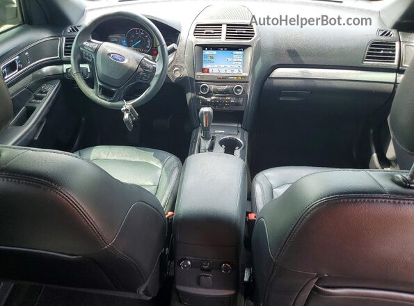 1FM5K7D85JGA30124 2018 FORD EXPLORER Black Vista del salpicadero