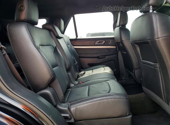 1FM5K7D85JGA30124 2018 FORD EXPLORER Black Vista interior trasera