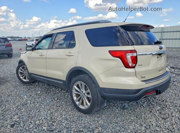 1FM5K7D85JGA52348 2018 FORD EXPLORER Beige Հետևի ձախ