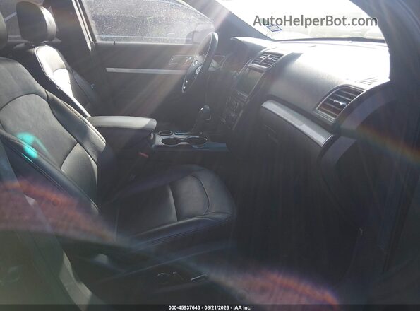 1FM5K7D86GGD29369 2016 FORD EXPLORER Black წინა სალონის ხედი
