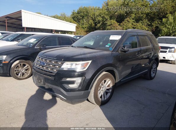 1FM5K7D86GGD29369 2016 FORD EXPLORER Black წინა მარცხენა ხედი სამი მეოთხედიდან