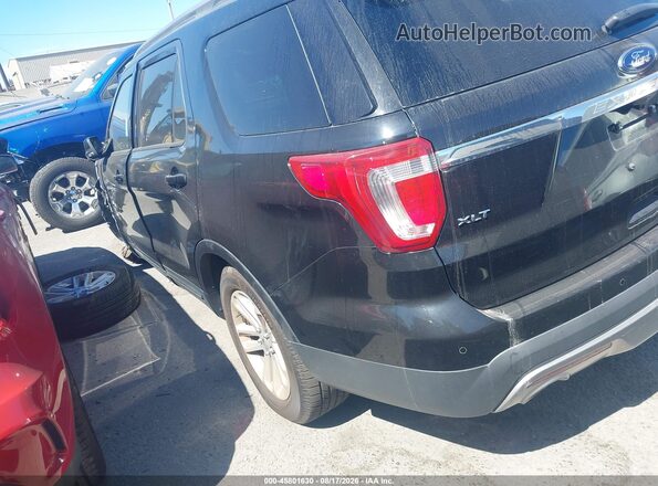 1FM5K7D86HGA70433 2017 FORD EXPLORER Black Trasero izquierdo