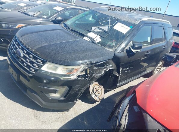 1FM5K7D86HGA70433 2017 FORD EXPLORER Black Vista tres cuartos delantera izquierda