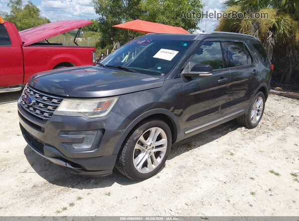 1FM5K7D86HGA92206 2017 FORD EXPLORER Gray წინა მარცხენა ხედი სამი მეოთხედიდან