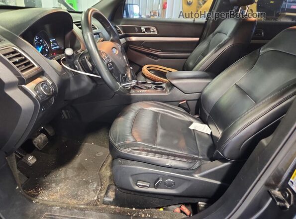 1FM5K7D86HGC80238 2017 FORD EXPLORER Gray წინა სალონის ხედი